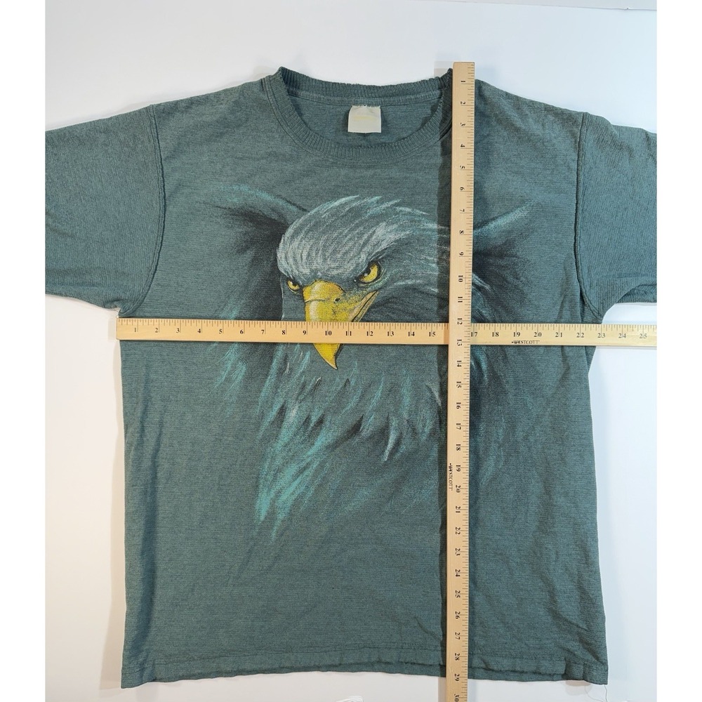 Vintage Eagle T Shirt Miami MetroZoo Graphic Tee 90s Nature Animal USA Large - Picture 3 of 5